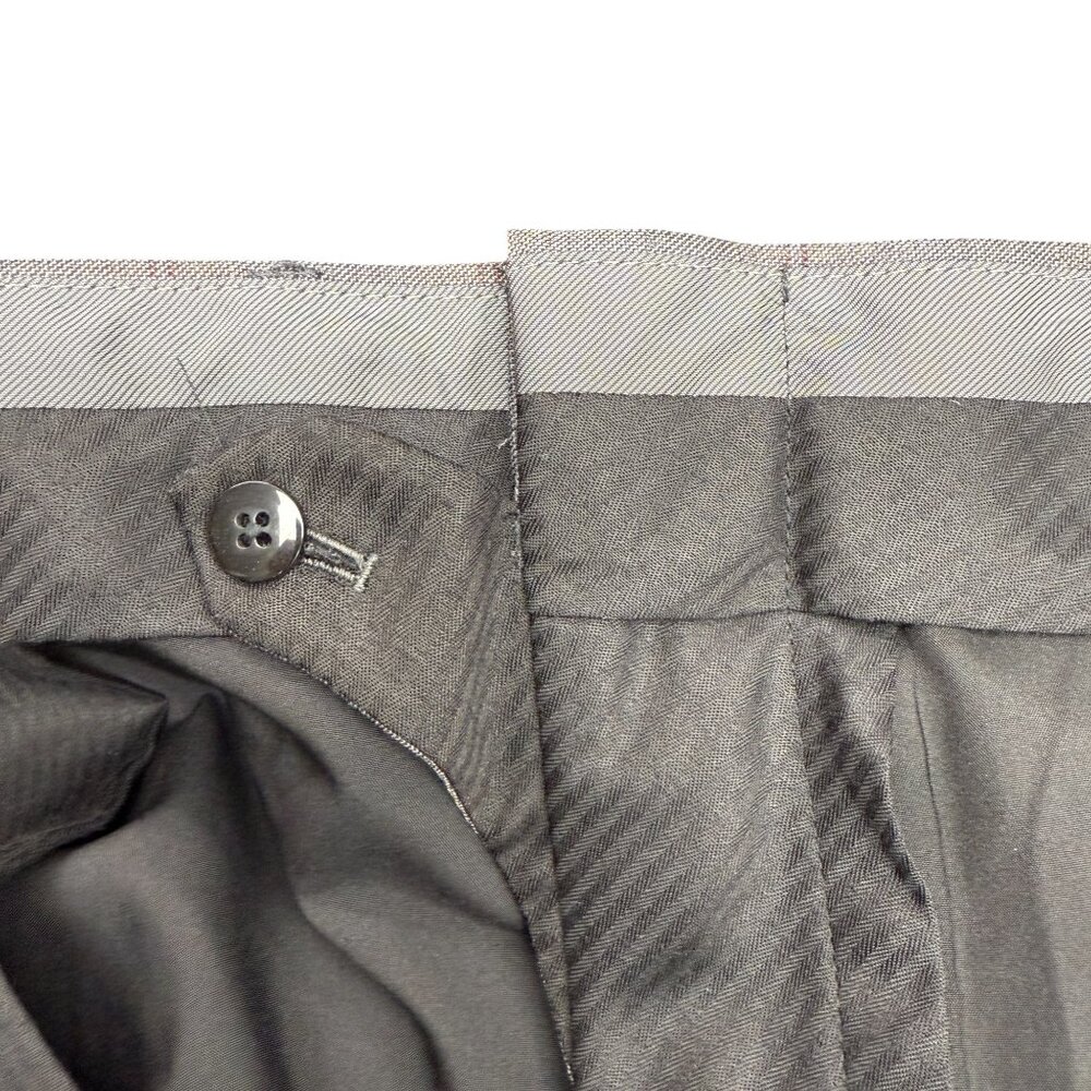 NWT Men's CALVIN KLEIN Mabry Suit Pants Unhemmed Plaid Dress Pants‎ | Size 50R - Picture 7 of 9